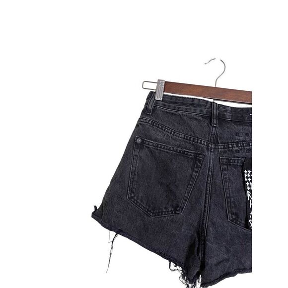 Ksubi Hi Line Short Washed Black Womans 24 - Picture 5 of 9